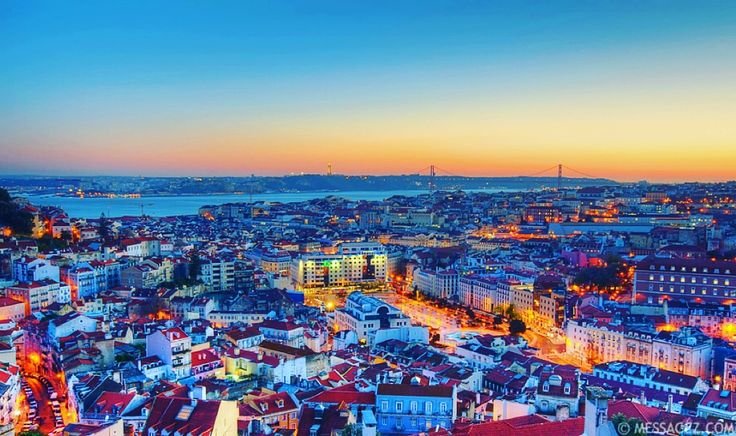 Lisbon View in Portugal - Messagez.com